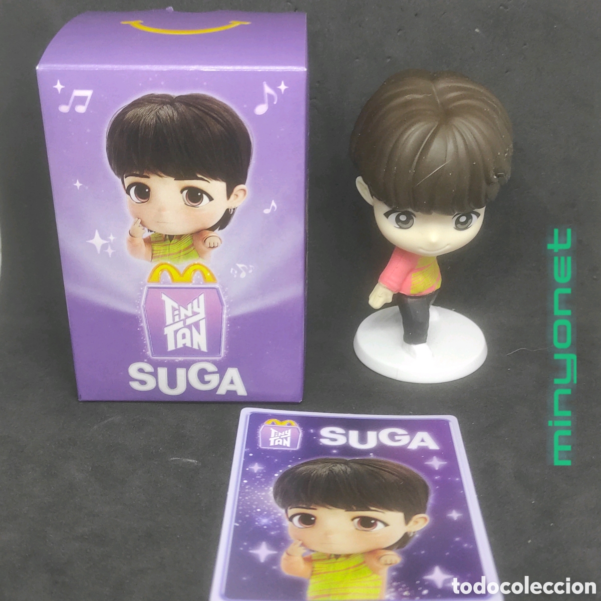Figuras de Goma y PVC: Figura SUGA TinyTan BTS McDonald's Happy meal