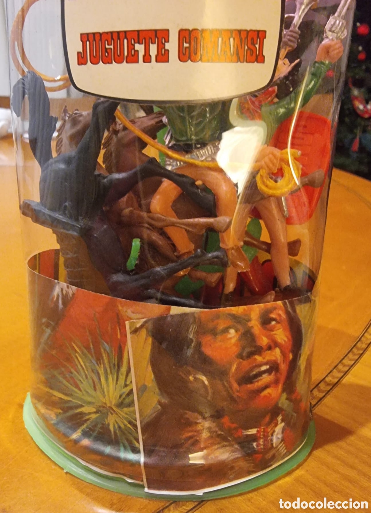 Figuras de goma y PVC: Comansi caja original sin abrir indios vaqueros - Foto 2