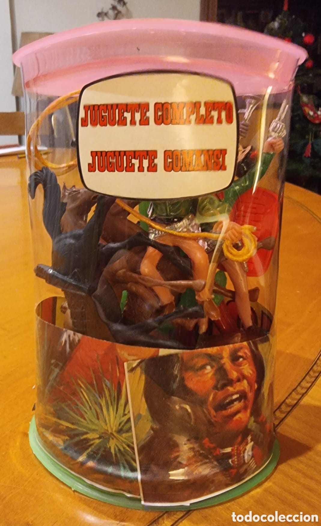Figuras de goma y PVC: Comansi caja original sin abrir indios vaqueros - Foto 1