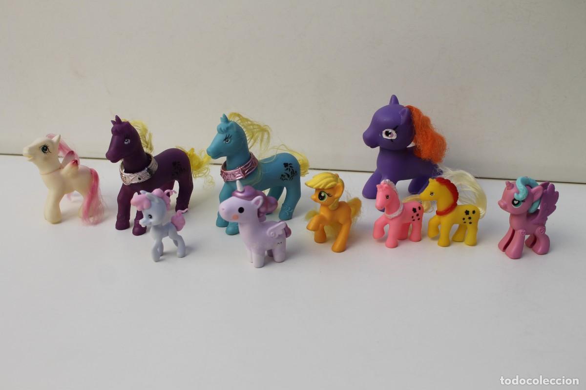 Figuras de goma y PVC: LOTE DE 10 PEQUE&Ntilde;OS PONYS - Foto 1