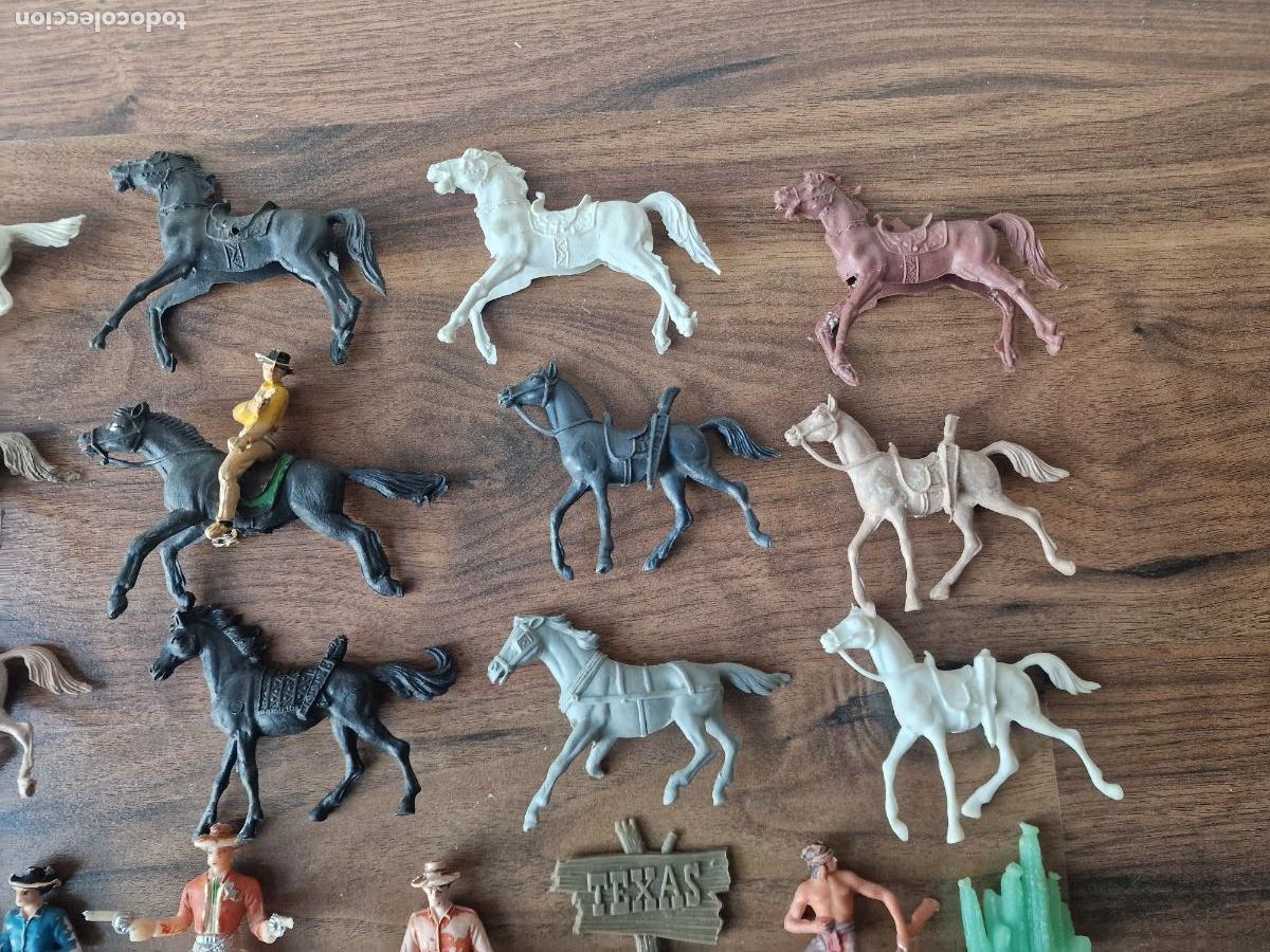 Figuras de goma y PVC: LOTE INDIOS Y VAQUEROS COMANSI - Foto 3