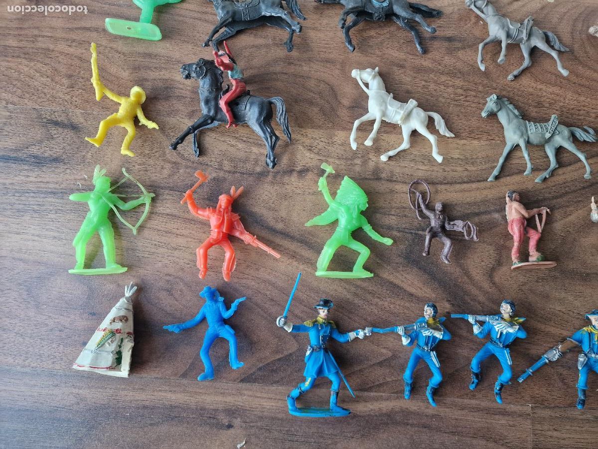 Figuras de goma y PVC: LOTE INDIOS Y VAQUEROS COMANSI - Foto 7