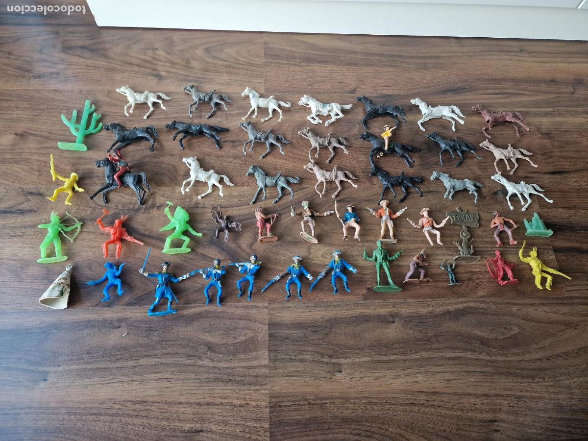 Figuras de goma y PVC: LOTE INDIOS Y VAQUEROS COMANSI - Foto 8