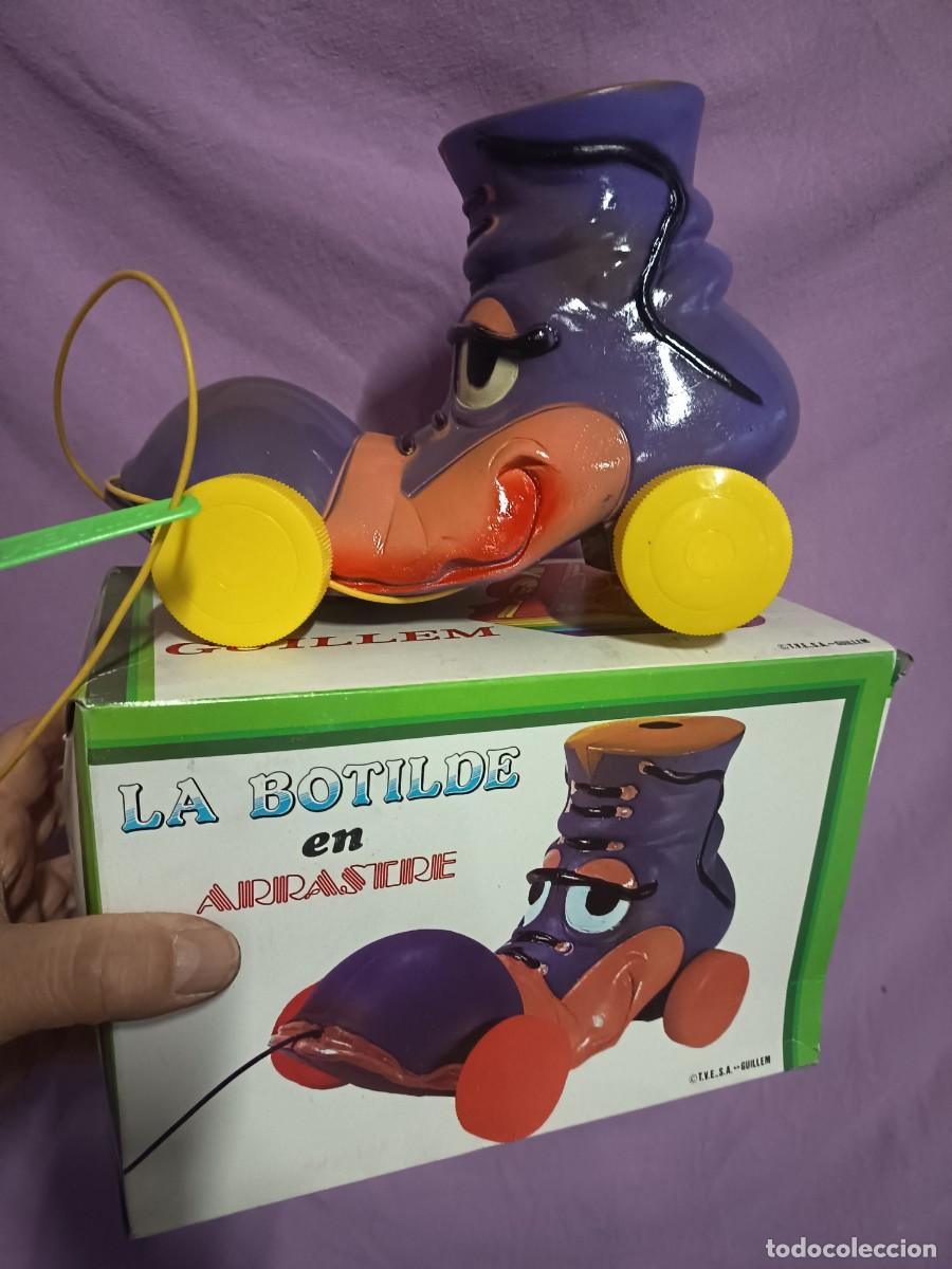 Figuras de goma y PVC: CAJA BOTILDE DE ARRASTRE ,( UN DOS TRES) - Foto 1