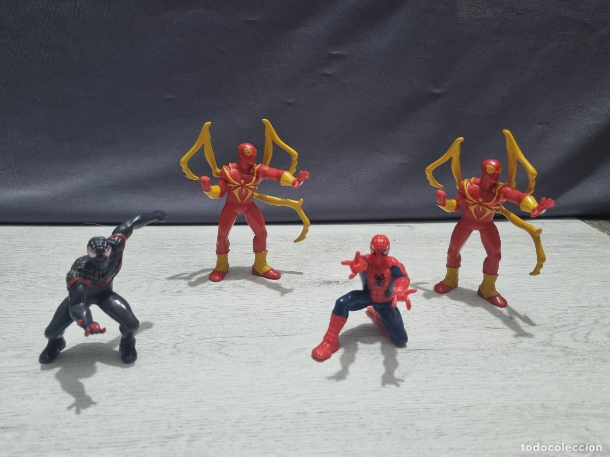 Figuras de goma y PVC: Lote 4 figuras Spiderman de comansi - Foto 1
