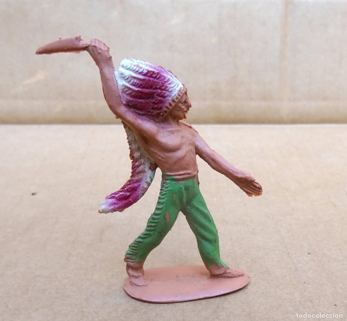Figuras de goma y PVC: TEIXIDO,PECH...INDIO FIGURA - Foto 1