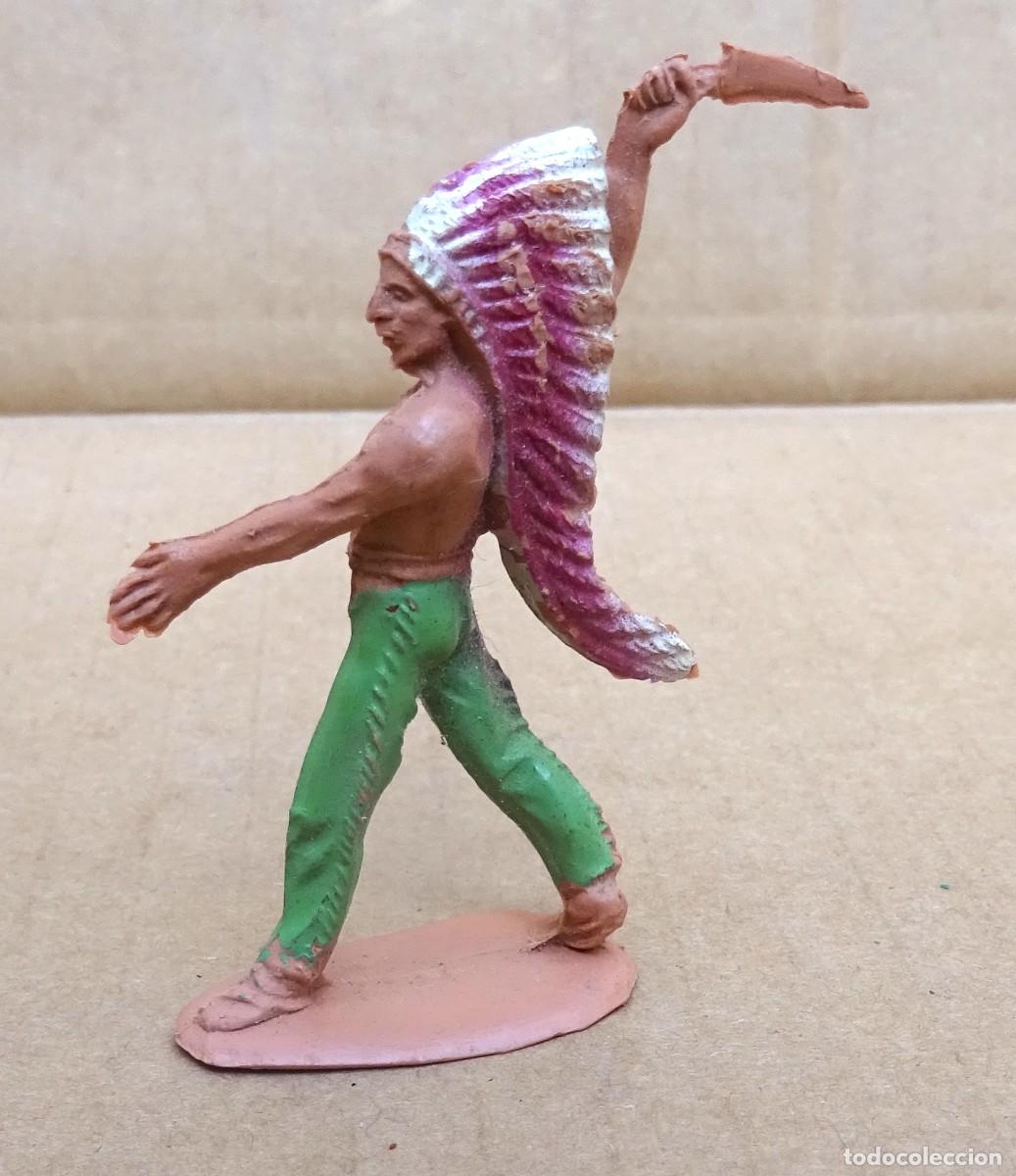 Figuras de goma y PVC: TEIXIDO,PECH...INDIO FIGURA - Foto 2