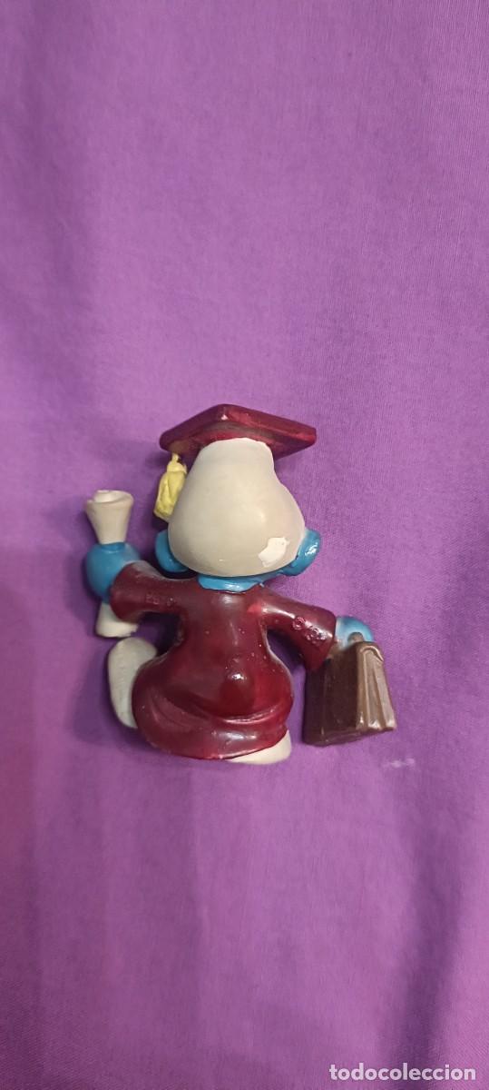 Figuras de goma y PVC: Pitufo graduaci&oacute;n Peyo - Foto 2