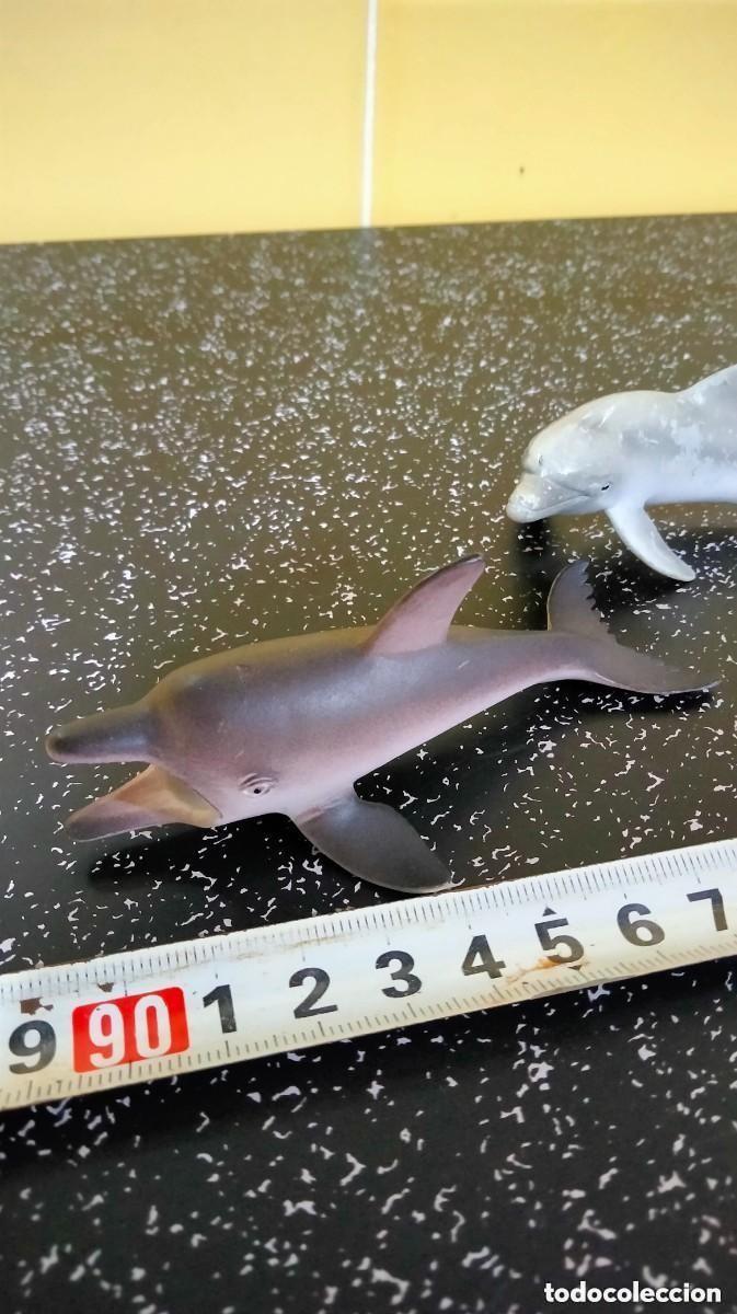 Figuras de goma y PVC: SEIS FIGURAS DE PVC-DELFINES - Foto 2