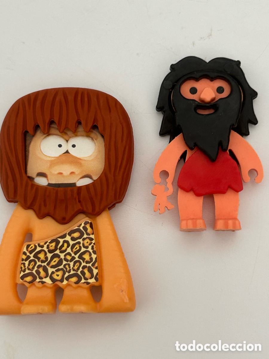 Figuras de goma Kinder: Figuras kinder trogloditas - Foto 1