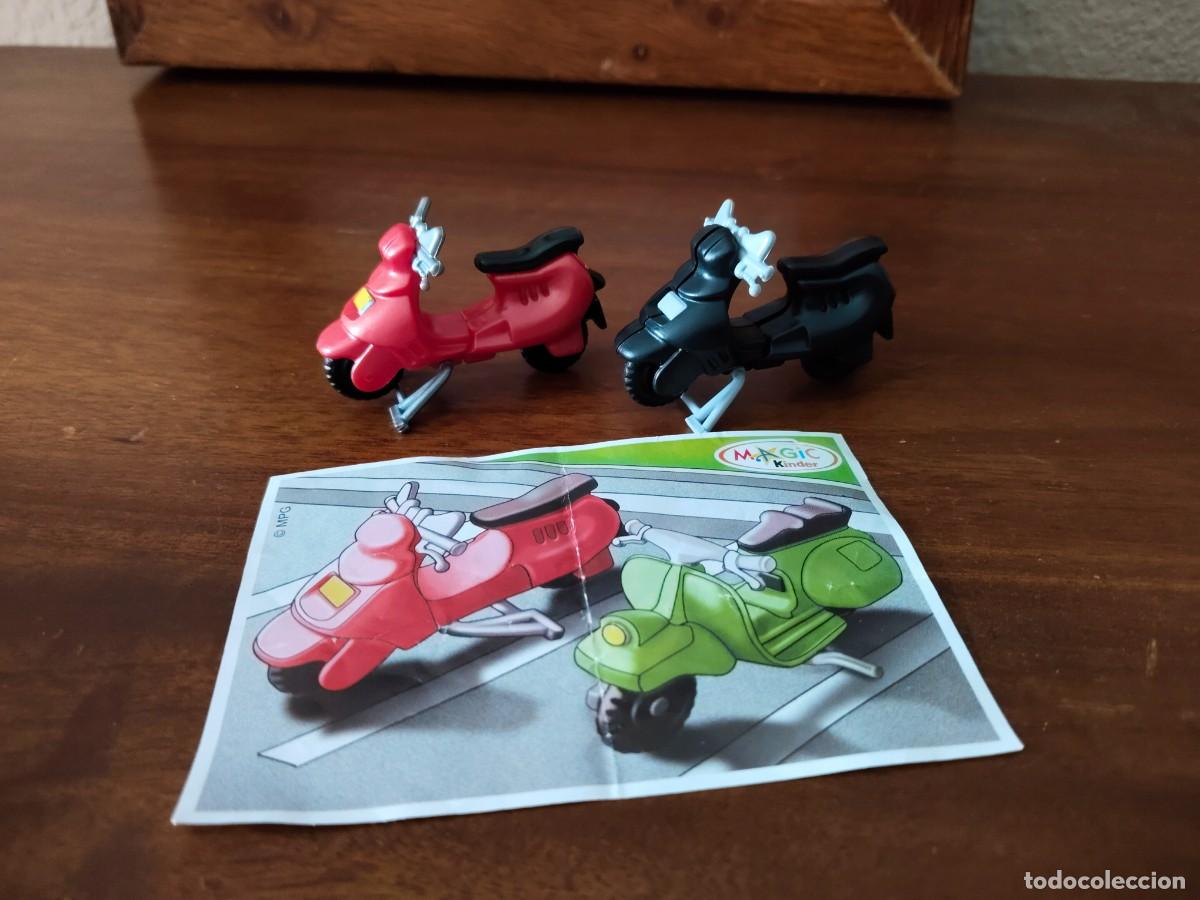 Figuras de goma Kinder: Dos vespas de Kinder. Ver. - Foto 1