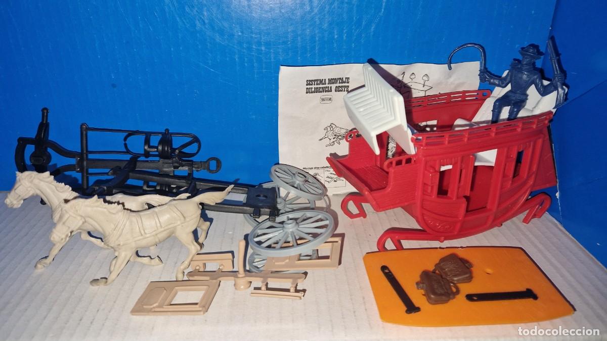 Figuras de goma y PVC: DILIGENCIA CON CONDUCTOR DE COMANSI - Foto 1