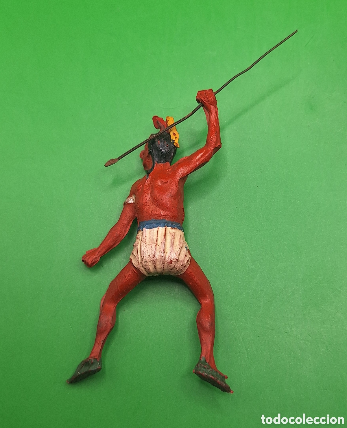 Figuras de goma y PVC: Pareja de Indios Piel Roja y Caballo Pech - Foto 4