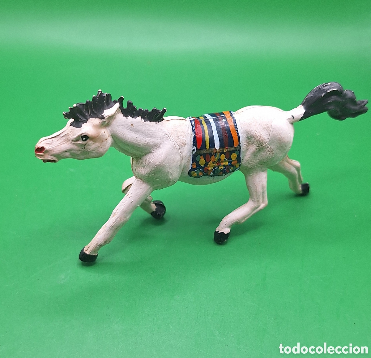 Figuras de goma y PVC: Pareja de Indios Piel Roja y Caballo Pech - Foto 13