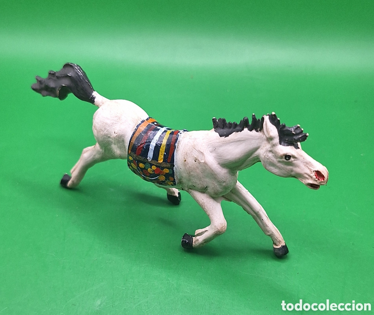 Figuras de goma y PVC: Pareja de Indios Piel Roja y Caballo Pech - Foto 14