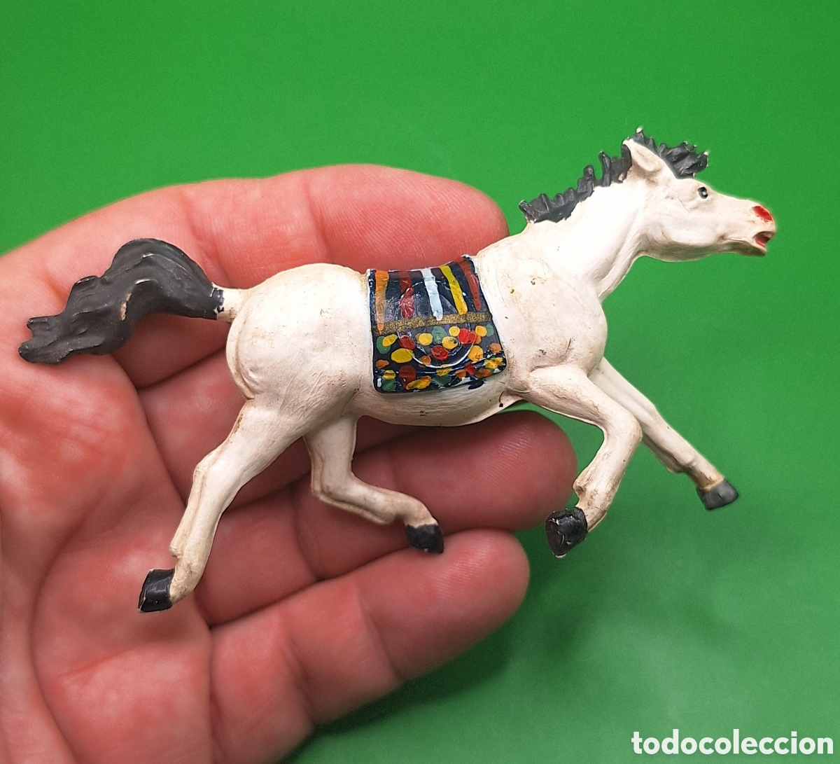 Figuras de goma y PVC: Pareja de Indios Piel Roja y Caballo Pech - Foto 16