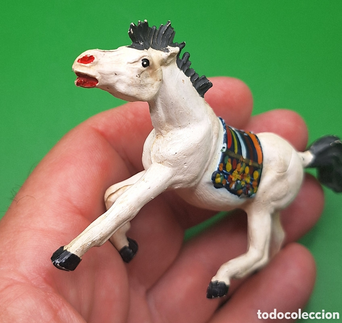 Figuras de goma y PVC: Pareja de Indios Piel Roja y Caballo Pech - Foto 17