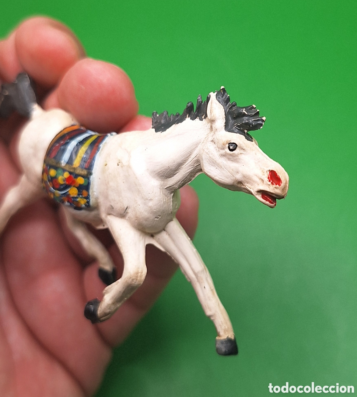 Figuras de goma y PVC: Pareja de Indios Piel Roja y Caballo Pech - Foto 18