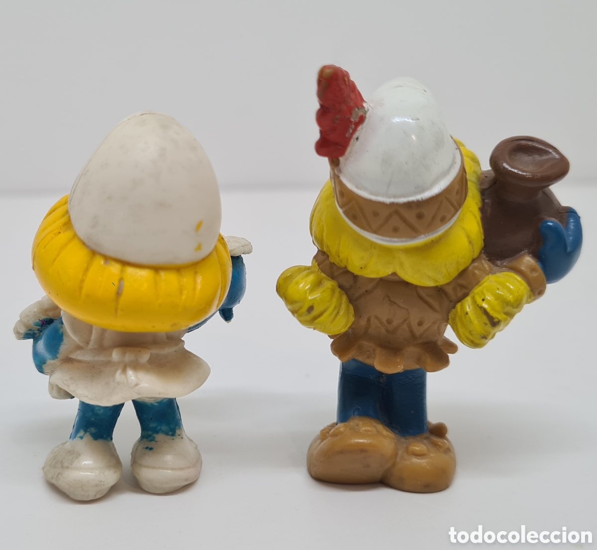 Figuras de goma y PVC: PITUFINA FLORES BOOTLEG E INDIA SCHLEICH - Foto 2