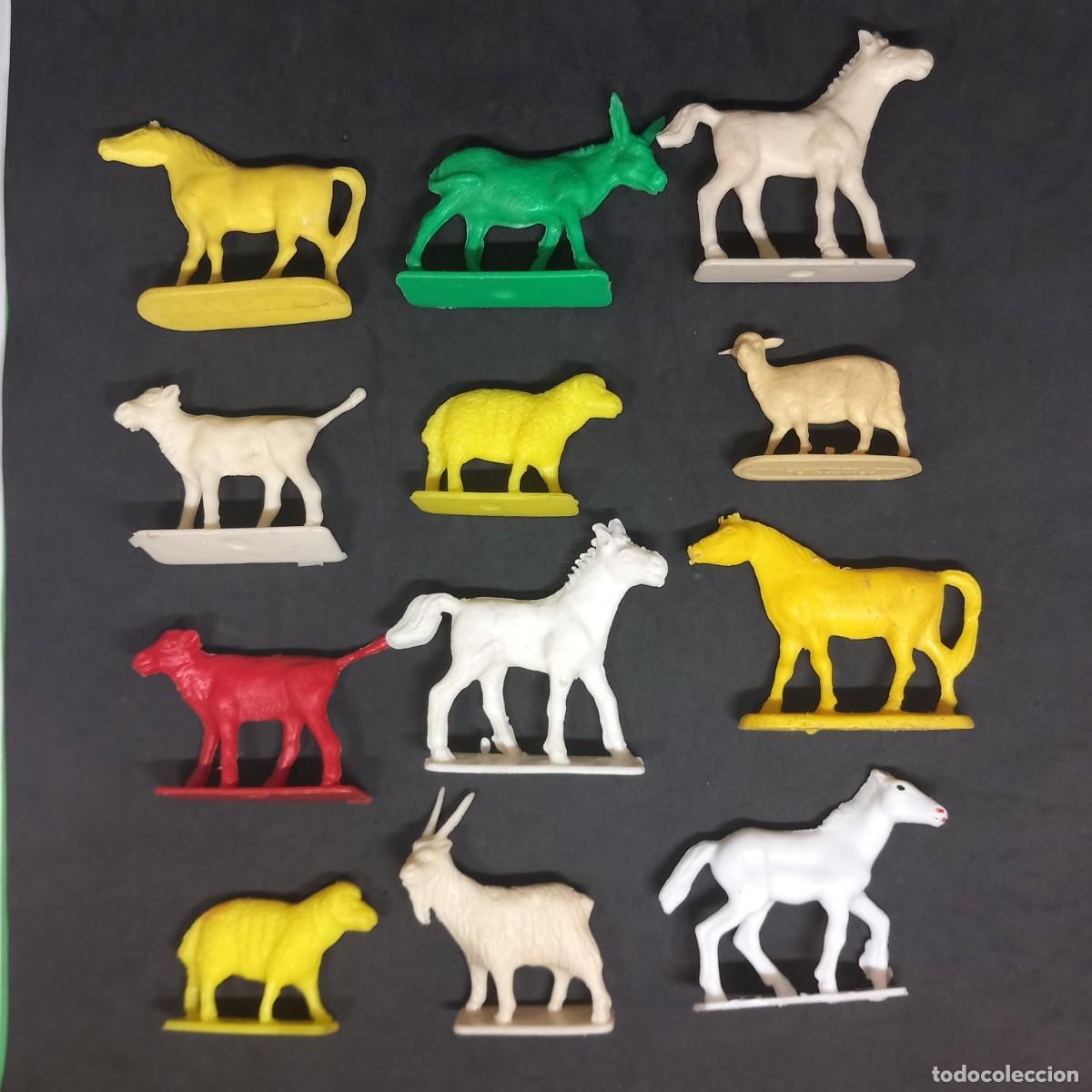 Figuras de Goma y PVC: ANIMALES GRANJA CABRA BURRO TERNERO CORDERO OVEJAS CABALLOS KIOSKO PIPERO OMO GRUYTER JEAN 70'S PTOY