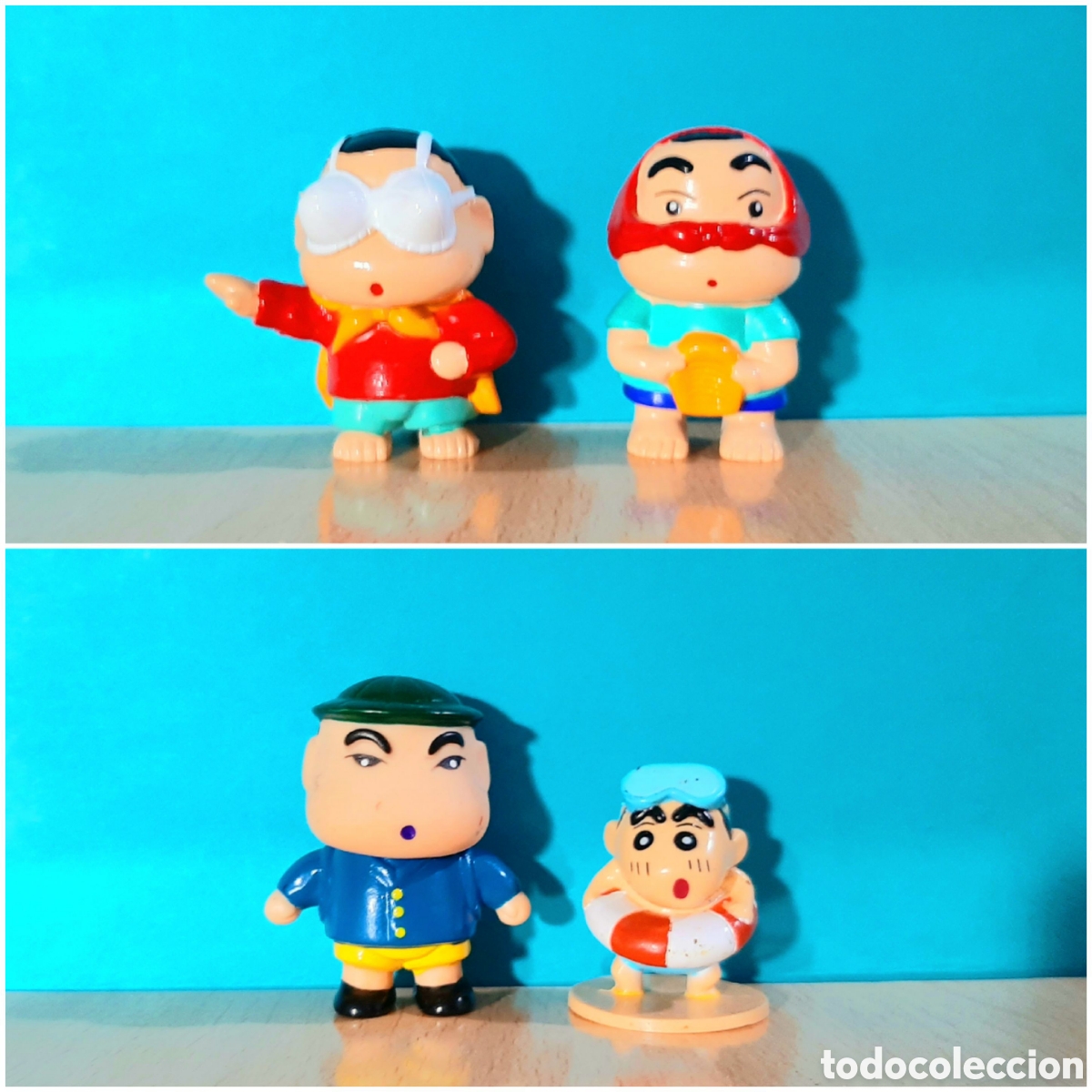 Figuras de Borracha e PVC: Lote 5 figuras de Shin Chan