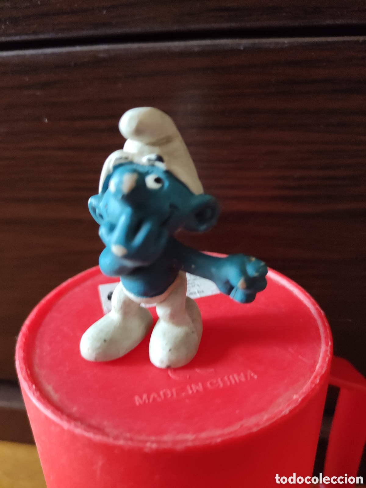 Figuras de goma y PVC: Pitufo de los a&ntilde;os 80 - Foto 1