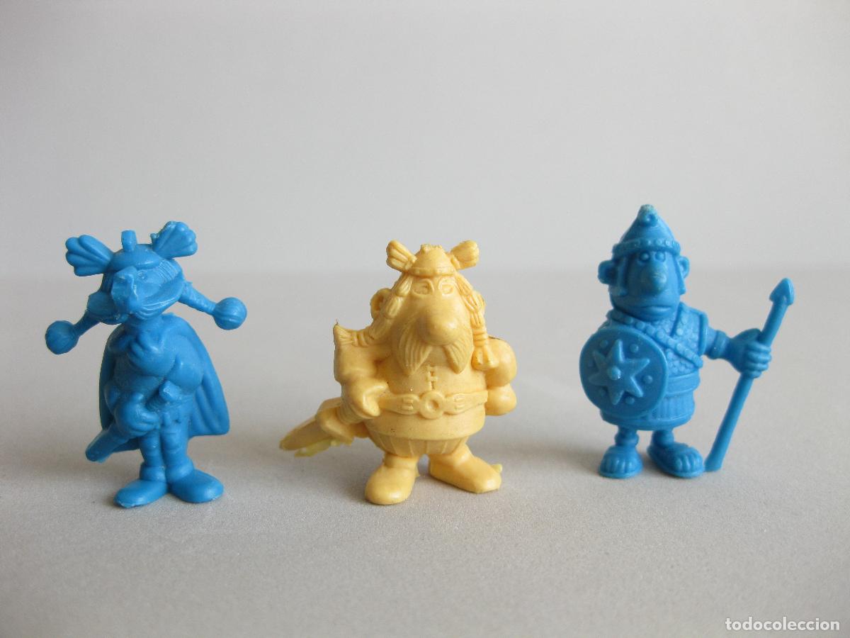 Figuras de goma y PVC: 3 FIGURAS DE PL&Aacute;STICO DUNKIN DE ASTERIX - Foto 2