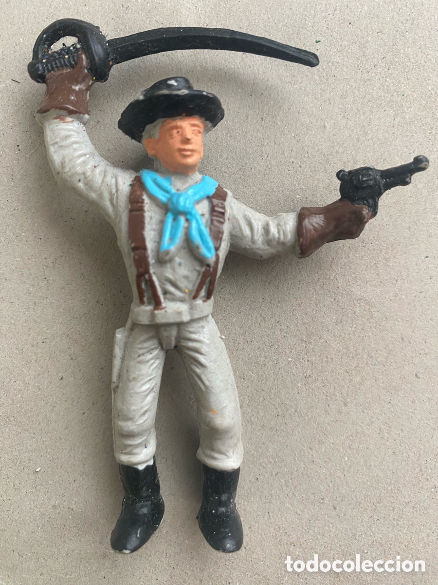 Figuras de goma y PVC: Confederado soldado comansi PVC - Foto 1