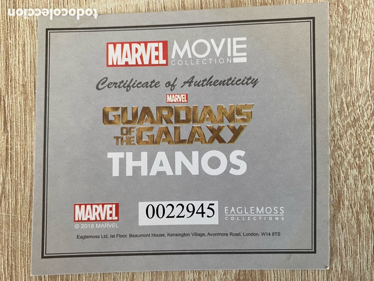 Figuras de goma y PVC: Thanos,&rdquo;Marvel Movie Collection&rdquo; de Eaglemoss. - Foto 3