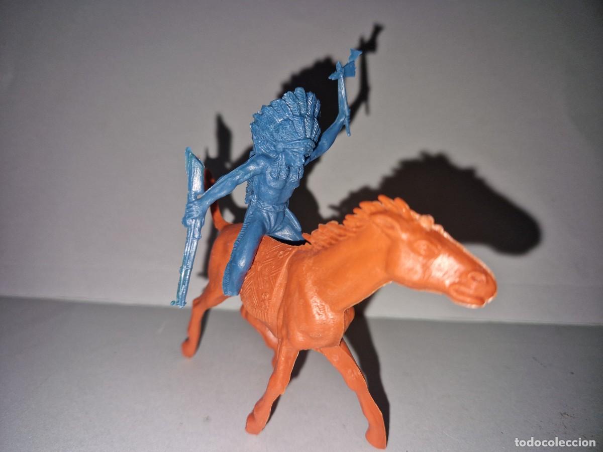 Figuras de goma y PVC: INDIO CON CABALLO, JEFE INDIO - Foto 2