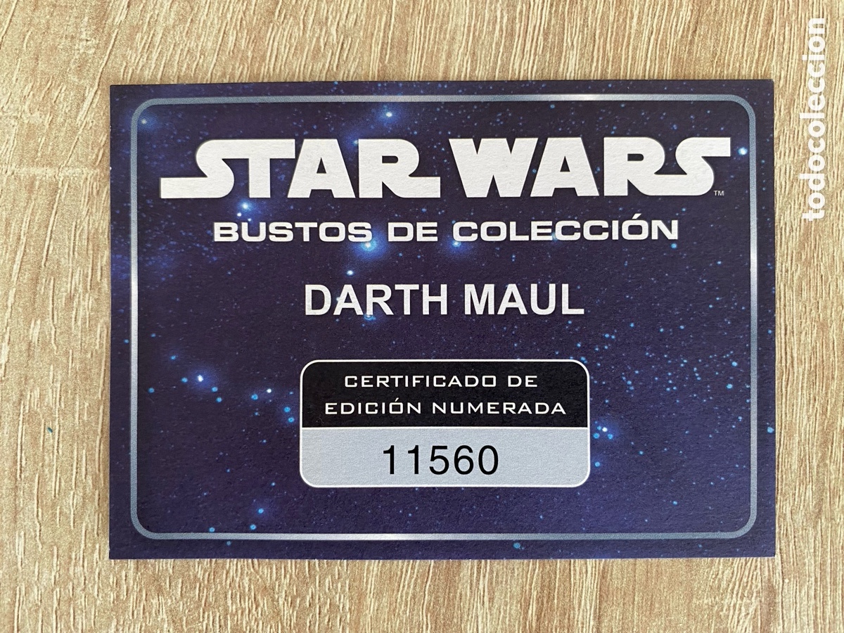 Figuras de goma y PVC: DARTH MAUL-STAR WARS BUSTOS DE COLECCI&Oacute;N - Foto 3