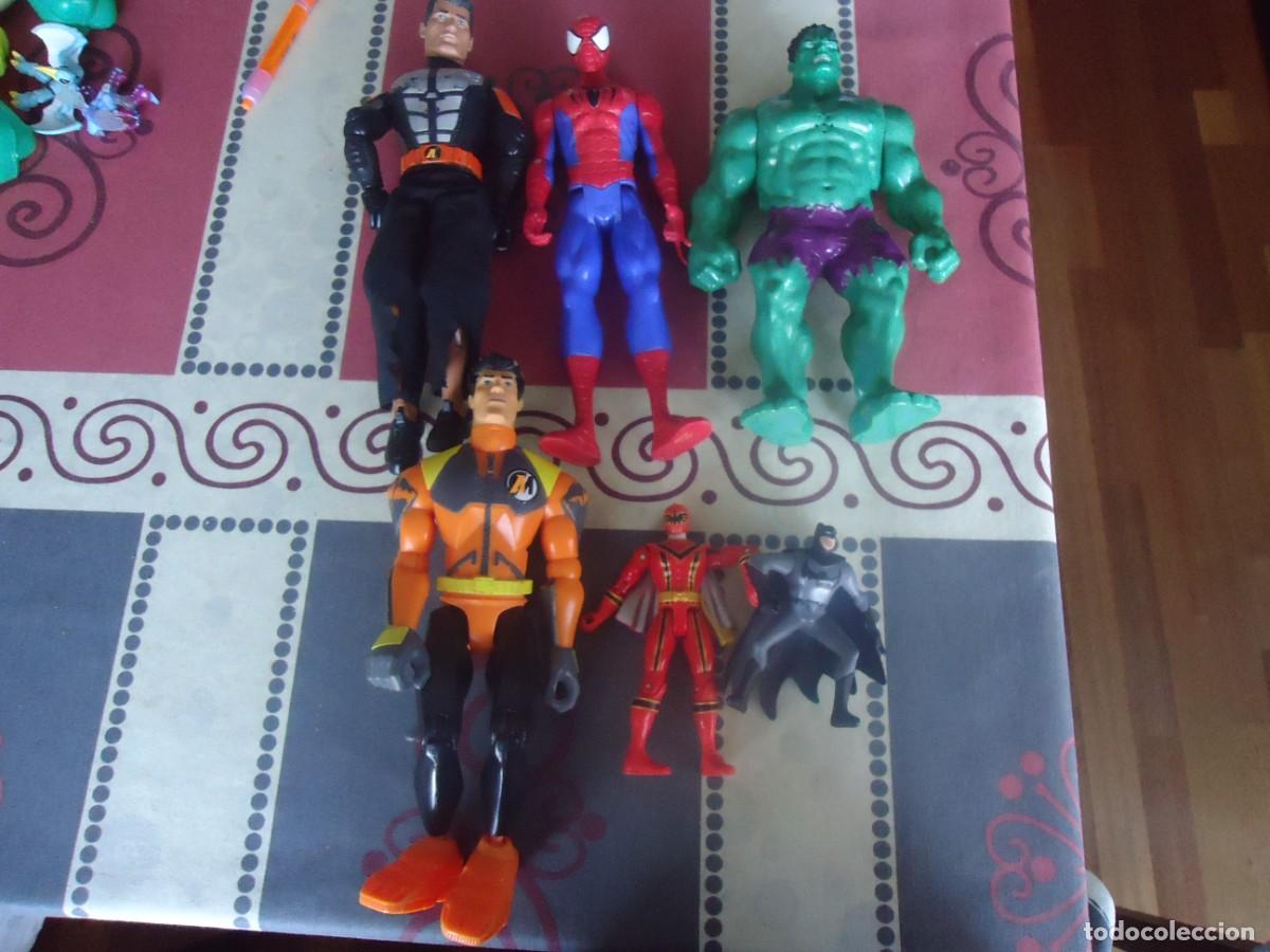 Figuras de goma y PVC: LOTE DE SEIS SUPERHEROES - Foto 1