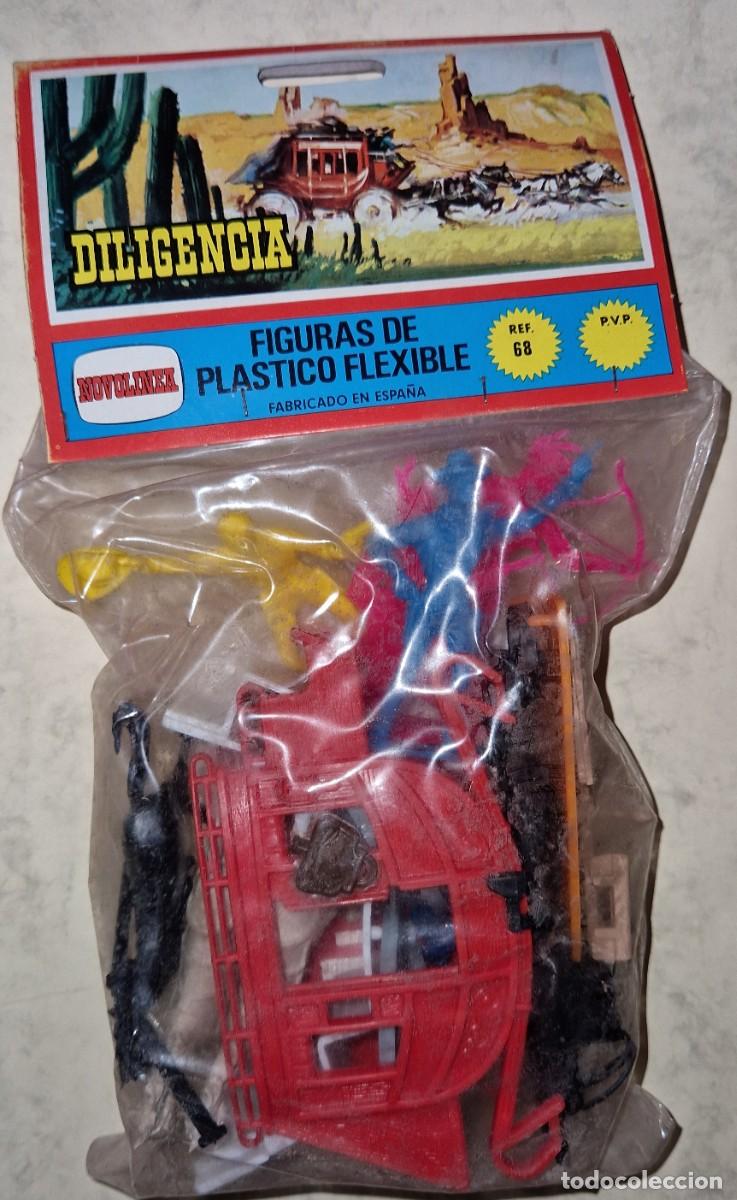 Figuras de goma y PVC: VAQUEROS, DILIGENCIA DEL OESTE, COMANSI - Foto 1