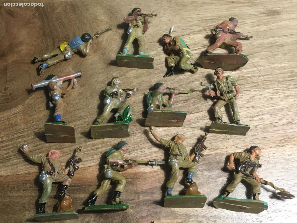 Figuras de Goma y PVC: soldados del mundo jecsan pech comansi lote figuras original de plastico