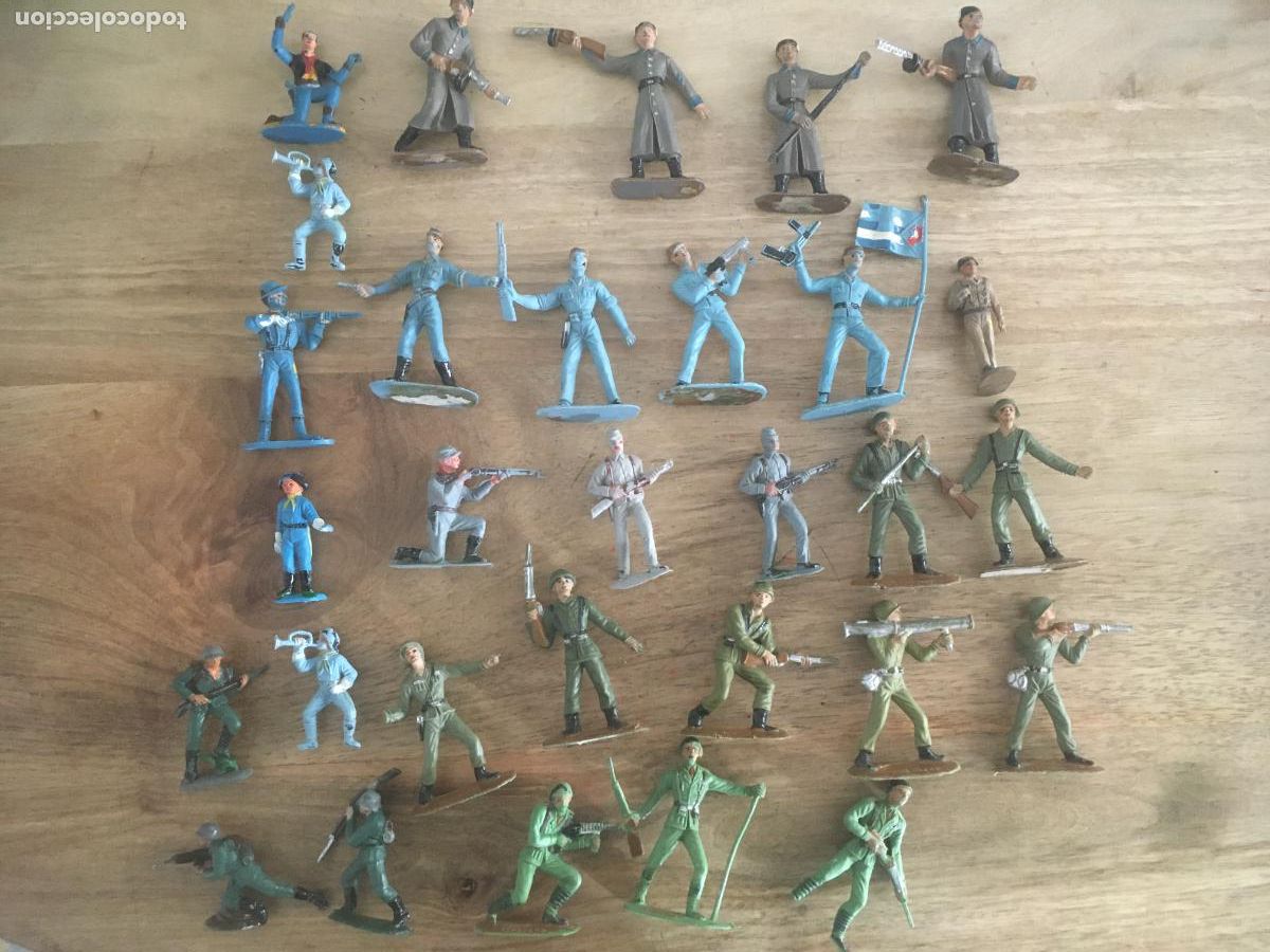Figuras de Goma y PVC: soldados del mundo jecsan reamsa pech comansi lote figuras plastico variadas