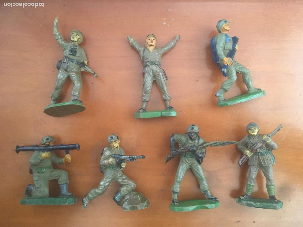 Figuras de Goma y PVC: solados pech jecsan reamsa lote 7 figuras de goma