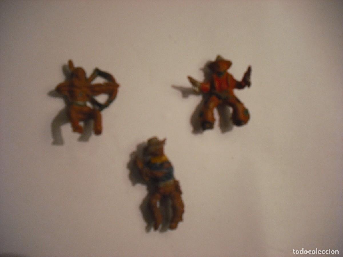 Figuras de goma y PVC: FIGURAS DEL OESTE, 3 MINIATURAS - Foto 1