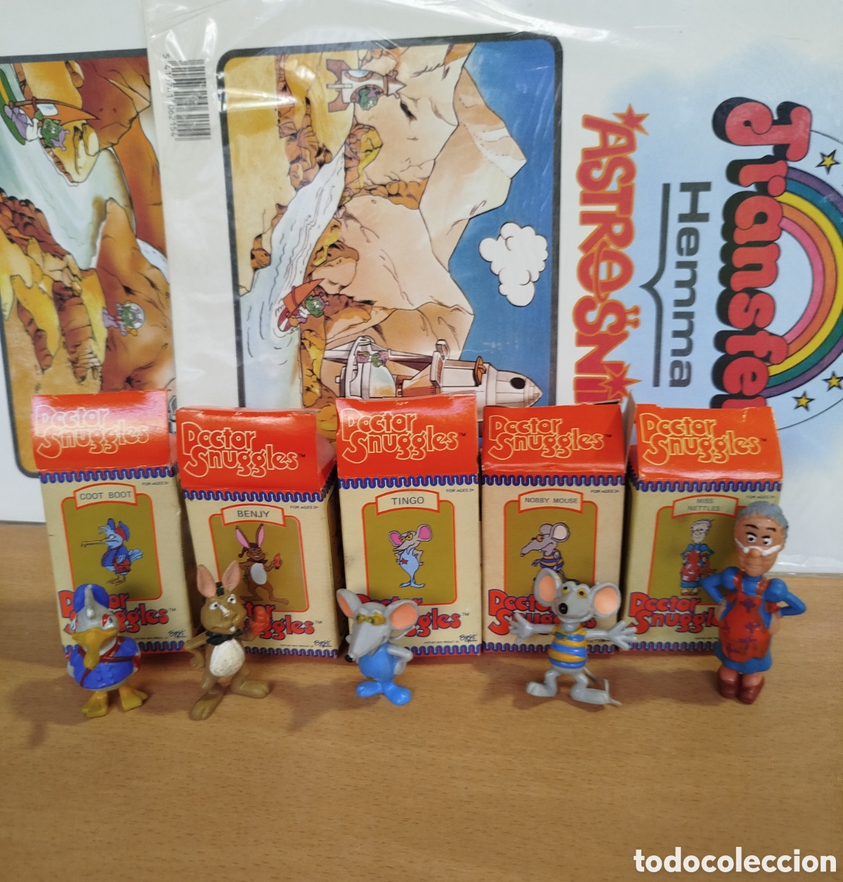 Rubber and PVC Figures: 1979 DOCTOR SNUGGLES DR. SNUGGLES LOTE 5 FIGURAS GOMA PVC SIN USO NUEVAS A ESTRENAR