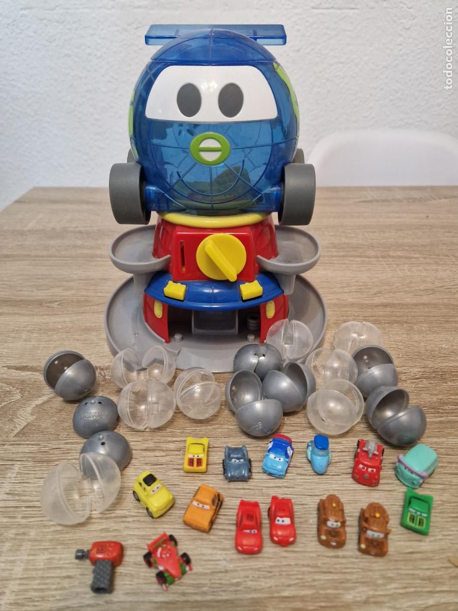 Figuras de Goma y PVC: maquina expendedora Squinkies chicle bola sorpresa 15 figuras goma mini Disney Cars 2 blip toys