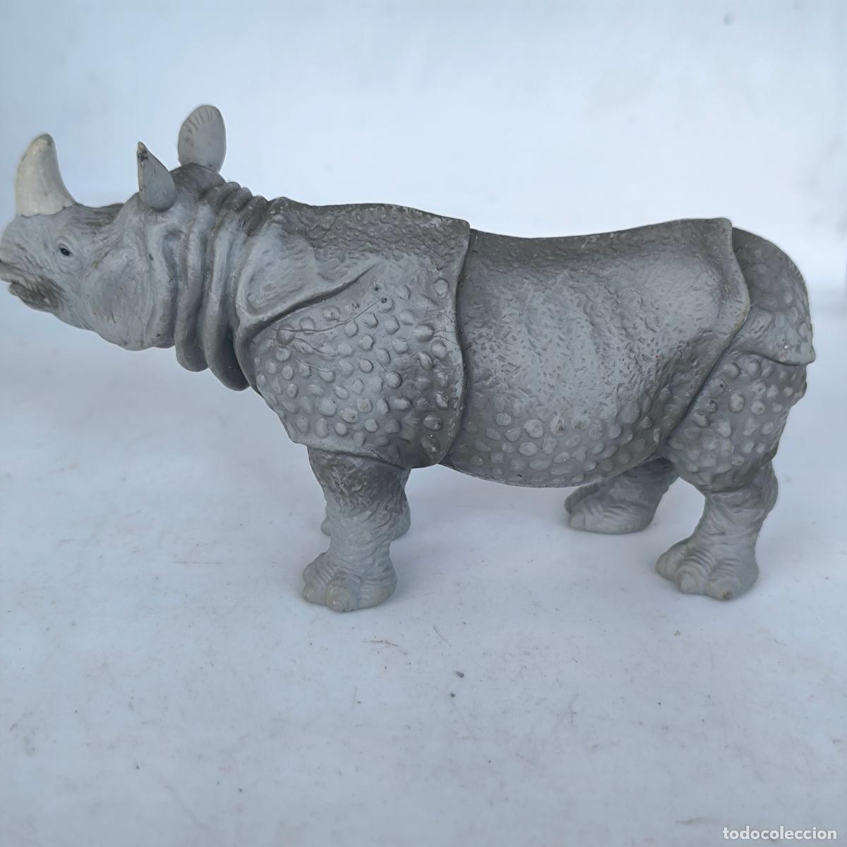 Figuras de goma y PVC: rinoceronte figura Schleich 2000 - Foto 3