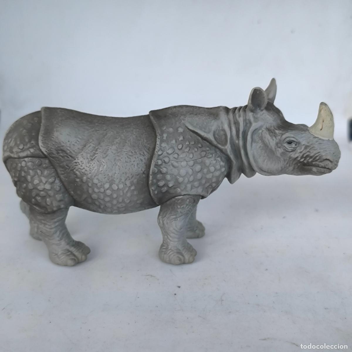 Figuras de goma y PVC: rinoceronte figura Schleich 2000 - Foto 1