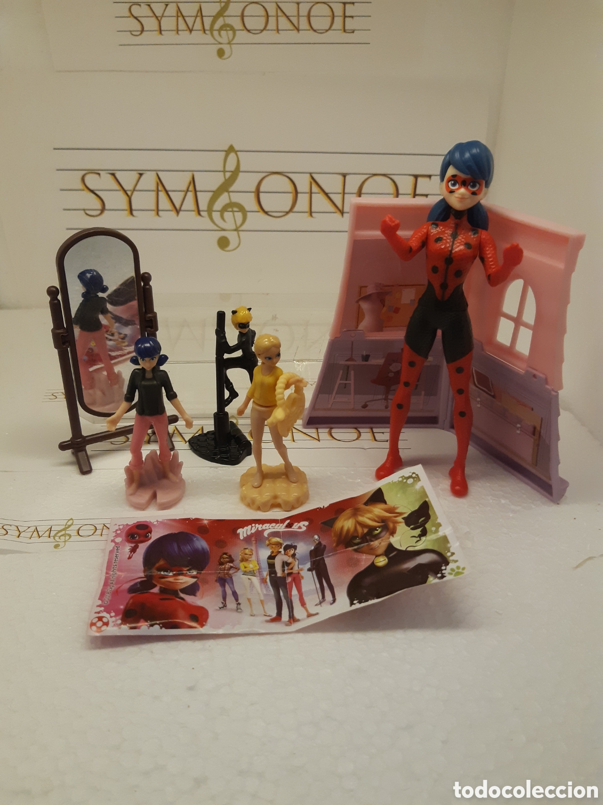 Figurines en Caoutchouc et PVC: S&uacute;per lote Lady Bug Miraculous kinder sorpresa