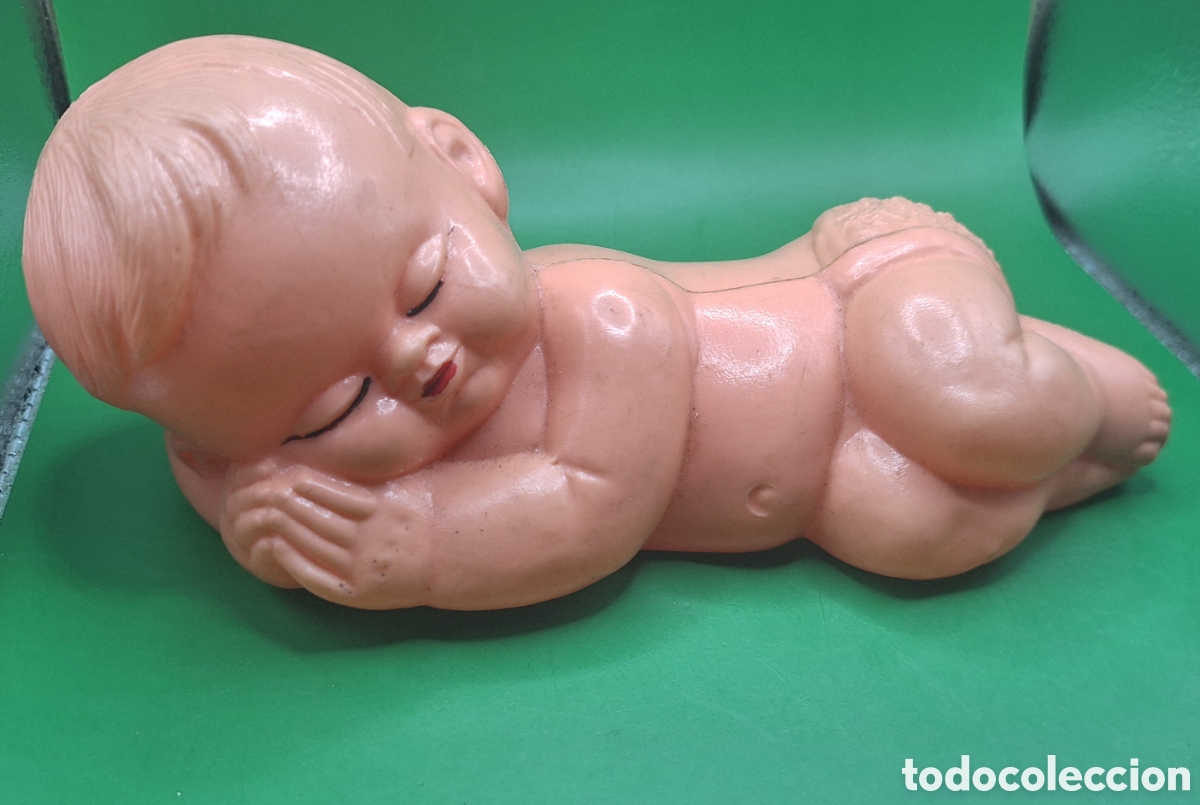 Figuras de goma y PVC: Antiguo Beb&eacute; de Pl&aacute;stico Inflado - Foto 2