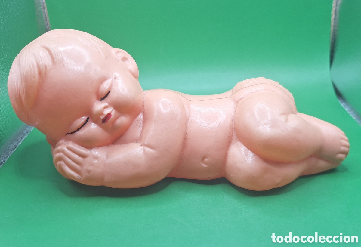 Figuras de goma y PVC: Antiguo Beb&eacute; de Pl&aacute;stico Inflado - Foto 3