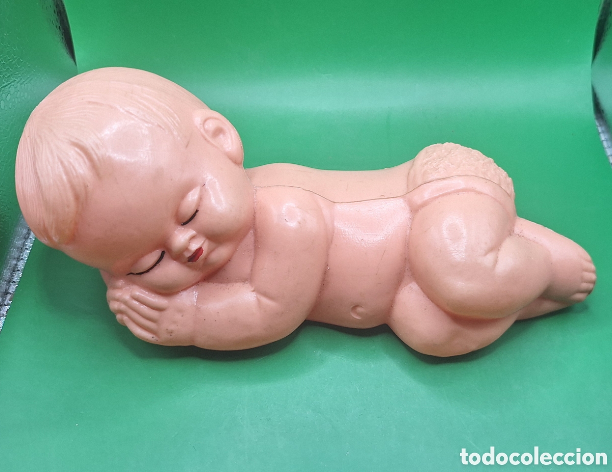 Figuras de goma y PVC: Antiguo Beb&eacute; de Pl&aacute;stico Inflado - Foto 14