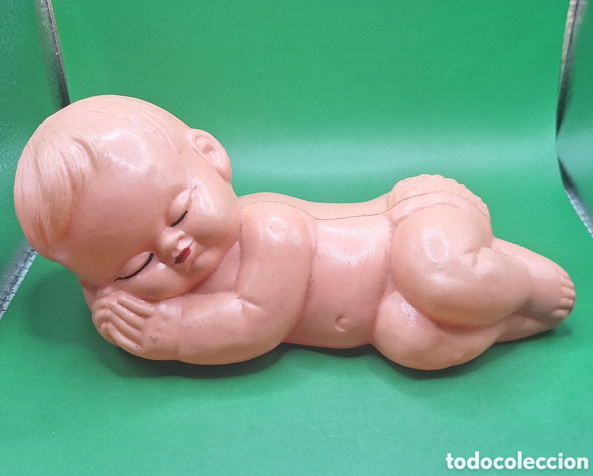 Figuras de goma y PVC: Antiguo Beb&eacute; de Pl&aacute;stico Inflado - Foto 1