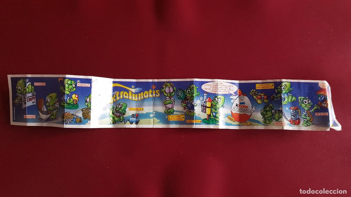 Figuras de goma Kinder: KINDER - PAPEL INSTRUCCIONES EXTRALUNATIS - Foto 1
