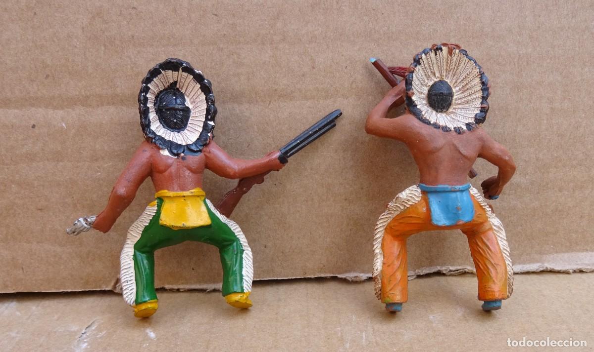 Figuras de goma y PVC: SOTORRES INDIOS A CABALLO GOMA - Foto 2