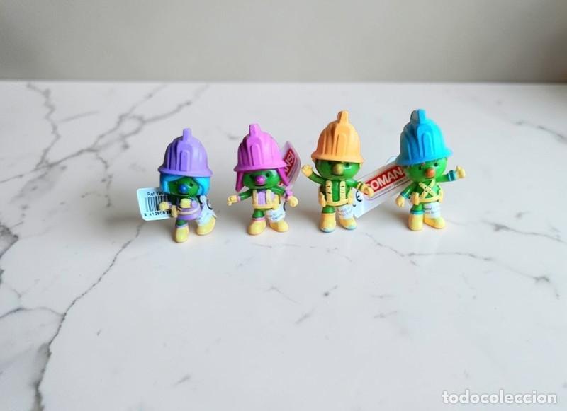 Figuras de Goma y PVC: Lote de 4 Doozers Curris de Fraggle Rock de Comansi nuevos con etiquetas y en bolsa original