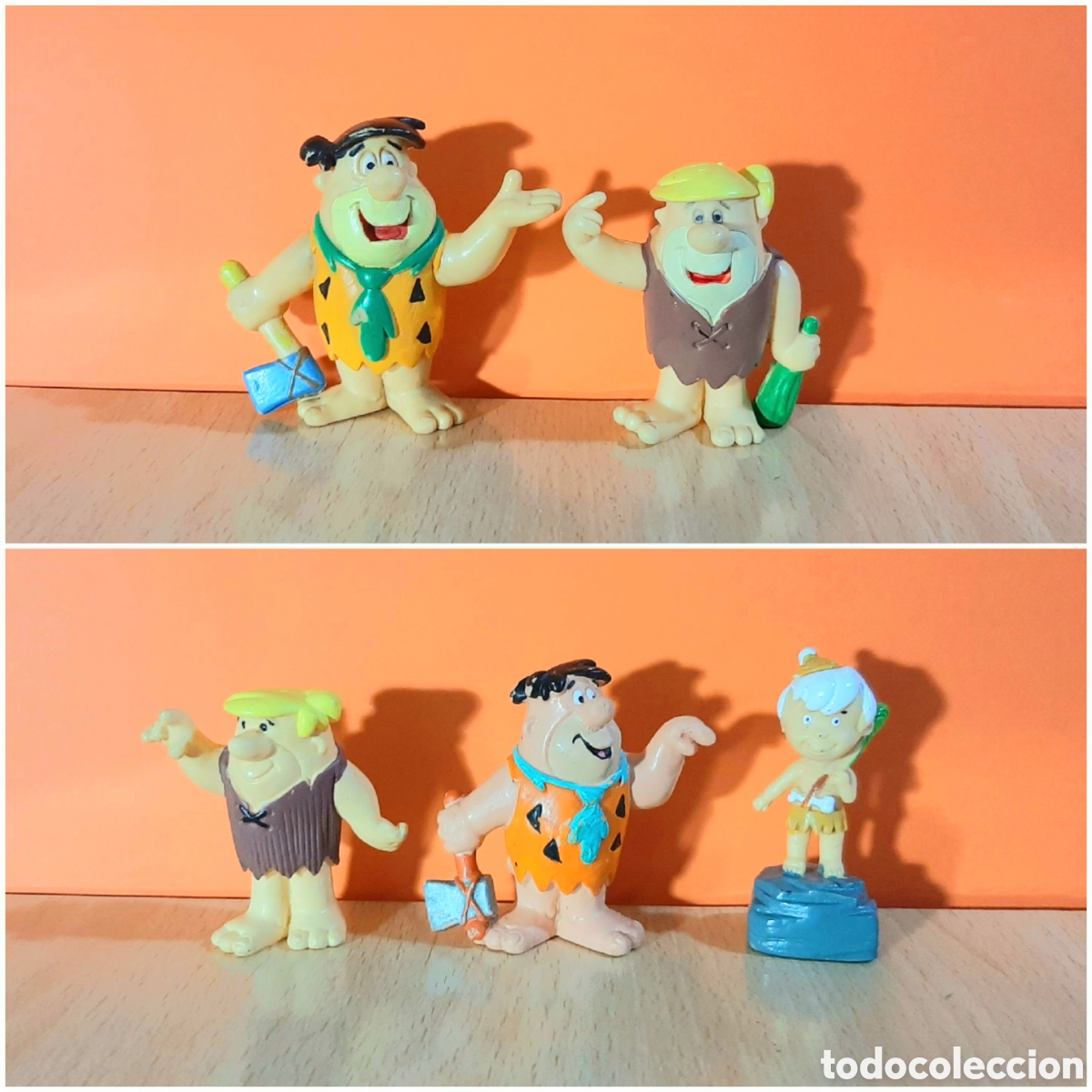 Figuras de Goma y PVC: Lote familia de Los picapiedras pvc Flintstones
